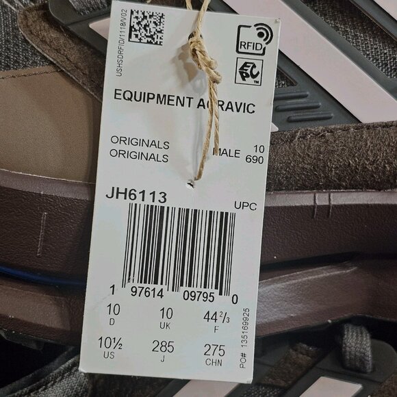 Adidas EQT Equipment Agravic Charcoal Sandy Pink Brown JH6113 - Men\'s Size 10.5 main image 12